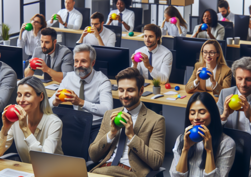 Piłka antystresowa w kampaniach employer branding – jak poprawić wizerunek firmy?